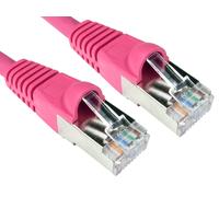 Cables Direct ART-100-HP networking cable Pink 0.25 m Cat6a S/FTP (S-S