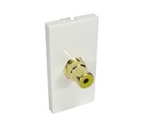 Cables Direct AV-MOD1RCAYL socket-outlet RCA White