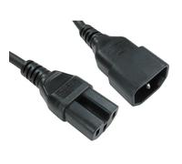 Cables Direct C14 - C15 1.8m Black C14 coupler C15 coupler