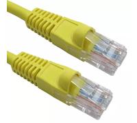 Cables Direct Cat5e 20m networking cable Yellow U/UTP (UTP)