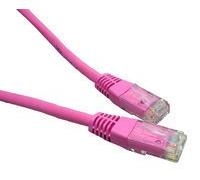 Cables Direct Cat5e UTP 0.25m Network Cable 0.25m Pink - Network Cables (0.25m, RJ-45, RJ-45, Pink)