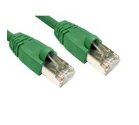 Cables Direct Cat6 0.5m networking cable Green F/UTP (FTP)