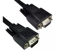 Cables Direct CDEXFLAT-MF03K VGA cable 3 m VGA (D-Sub) Black