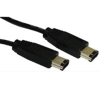 Cables Direct CDL-130EE2M FireWire cable 2 m 6-p Black