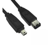 Cables Direct CDL-140EE5M FireWire cable 5 m 6-p 4-p Black