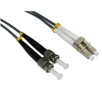 Cables Direct 1.0m LC-ST 62.5/125 MMD OM1 InfiniBand/fibre optic cable 1 m Grey