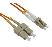 Cables Direct 1.0m LC-SC 50/125 MMD OM2 InfiniBand/fibre optic cable 1 m Orange