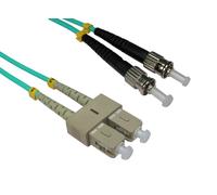 Cables Direct 1.0m ST-SC 50/125 OM3 InfiniBand/fibre optic cable 1 m Blue