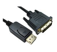 Cables Direct HDHDPORT-001-2M video cable adapter DisplayPort DVI Black