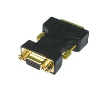 Cables Direct CDL-DV001 DVI-A VGA Interface Black, Gold Cable and Adapter