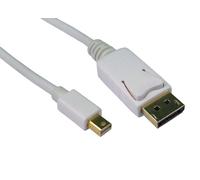 Cables Direct CDLMDP-103 DisplayPort cable 3 m Mini DisplayPort White