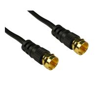 Cables Direct Coaxial F 20m coaxial cable Black