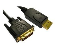 Cables Direct DisplayPort - DVI 1m DVI-D Black