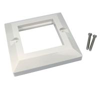 Cables Direct Dual Port Faceplate White