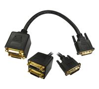 Cables Direct DV-2DVIFF DVI cable 2 x DVI-D DVI-D Black