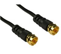 Cables Direct F M/M, 10m coaxial cable Black