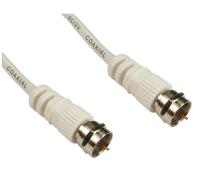 Cables Direct F M/M. 10m coaxial cable White
