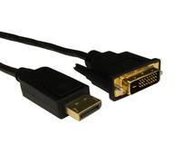 Cables Direct HDHDPORT-001-2M video cable adapter DisplayPort DVI Black