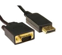 Cables Direct HDHDPORT-VGA-2M video cable adapter VGA (D-Sub) DisplayPort Black