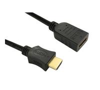 Cables Direct HDMI 5 m. Cable length: 5 m Connector 1: HDMI Type A (Standard) Connector 1 gender: Male Connector 2: HDMI Type A (Standard) Connector 2 gender: Female Connector contacts plating: Gold H