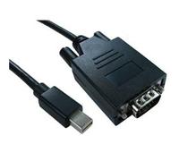 Cables Direct Mini Display Port - VGA 1m Mini DisplayPort VGA (D-Sub)