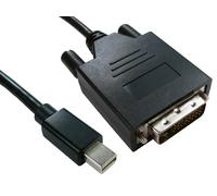 Cables Direct Mini DP/DVI-D 2m Mini DisplayPort Black