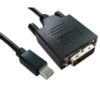 Cables Direct Mini DP/DVI-D 2m Mini DisplayPort Black