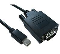 Cables Direct Mini DP/VGA 2m Mini DisplayPort VGA (D-Sub) Black