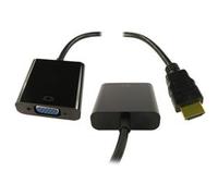 Cables Direct NLHDMI-HSV01 video cable adapter HDMI VGA (D-Sub) Black
