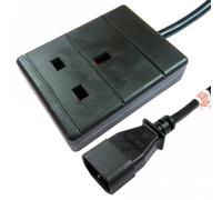 Cables Direct RB-001-1G power cable Black 0.5 m IEC C14 Power plug typ