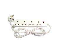 Cables Direct RB-02M04D power extension 2 m 4 AC outlet(s) Indoor White