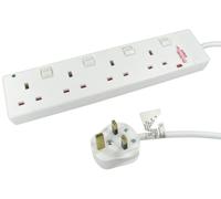 Cables Direct RB-05-4GANGSWD surge protector White 4 AC outlet(s) 5 m