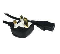 Xclio 5m Mains Kettle Lead UK Plug to C13 Power Cable/Cord - Black