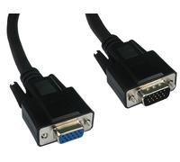 Cables Direct SVGA. 10m. M-F VGA cable VGA (D-Sub) Black