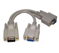 Cables Direct SVGA Splitter Cable 20cm VGA cable 0.2 m VGA (D-Sub) 2 x VGA (D-Sub) Grey