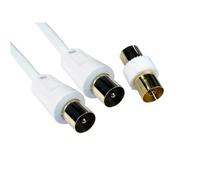 Cables Direct TV Coax 20m coaxial cable F White