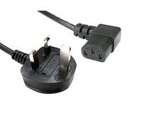 Cables Direct Type G/C13 1.8m - power cables (Power plug type G, C13 coupler, Male/Female, Straight, Straight, Black)