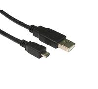 Cables Direct USB 2.0 Micro B, 0.5m USB cable USB A Micro-USB B Black