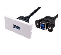Cables Direct USB3 Euromod USB cable USB 3.2 Gen 1 (3.1 Gen 1) USB A USB B Black