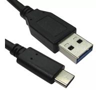 Cables Direct USB3C-921H USB cable USB 3.2 Gen 1 (3.1 Gen 1) 0.5 m USB A USB C 10 Gbit/s 60 W Black