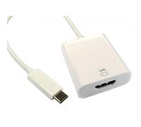 Cables Direct USB3C-HDMICAB4K video cable adapter 0.15 m USB Type-C HDMI White