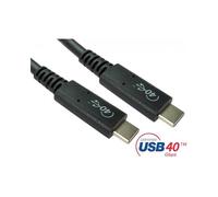 Cables Direct 1m USB4 Cable Certified USB 4 40Gbps Cable 100W PD - USB C to C