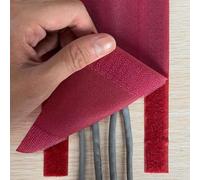 Cables Management Concealer with Magic Stickers for Under Desk Computer Power Wires, Flexible & Cuttable Electrical Cable Cover(Red,W 10cm/3.9in - L 1M/3.3FT)