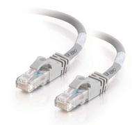 C2G Cat6 Booted Unshielded (UTP) Network Patch Cable - Patch cable - RJ-45 (M) to RJ-45 (M) - 20 m - UTP - CAT 6 - molded, snagless, stranded - grey