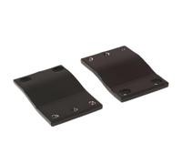 CablesAndKits 1RU Black Steel Rack Adapter, Converts 23" Rack to 19" Spacing, for Computers