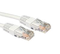 CablesDirect 0.25 m Cat6, M - M 0.25 m CAT6 Network Cable U/UTP Patch Cable (UTP) Network Cable - White (M - Medium, 0.25 m CAT6 RJ-45 RJ45 U/UTP Patch Cable (UTP), Male/Male)