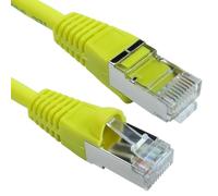 CablesDirect 10m CAT6a, M - M networking cable Yellow S/FTP [S-STP]