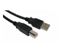 CablesDirect 3 m USB 2.0 Black 3 m USB A Male USB B Male USB Cable - USB Cable (3 m, USB A, USB B, male/male Cable, 2.0, Black)