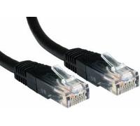 CablesDirect Cat6 U/UTP Black 3 m Cat6 U/UTP Patch Cable (UTP) Network Cable - RJ-45 Network Cable (3 M, RJ-45 Cat6 U/UTP Patch Cable (UTP), Black)