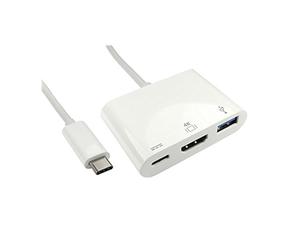 CablesDirect USB3C-HDMIUSB-WPD - 15CM USB TYPE C M - HDMI & USB ADAPTOR WITH PD FUNCTION